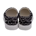 Pattern Pumpkin Spider Vintage gothic Halloween black and white Women s Canvas Slip Ons View4
