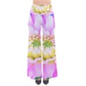 Pretty Pink, White And Yellow Cactus Dahlia Macro So Vintage Palazzo Pants View1