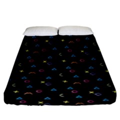 Background Abstract Texture Fitted Sheet (king Size)
