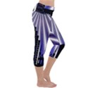 Superhero Background Lights City Capri Yoga Leggings View3