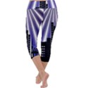 Superhero Background Lights City Capri Yoga Leggings View4