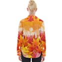 Autumn Background Maple Leaves Bokeh Womens Long Sleeve Shirt View2