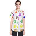 Pawprints Paw Prints Paw Animal Women s Short Sleeve Shirt View1