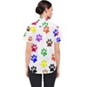 Pawprints Paw Prints Paw Animal Women s Short Sleeve Shirt View2
