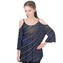 Background Fractal Peacock Pipe Flutter Tees View1
