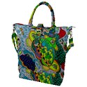 Cosmic Lizards With Alien Spaceship Buckle Top Tote Bag View1