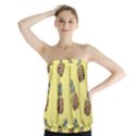 Pineapples Fruit Pattern Texture Strapless Top View1