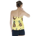Pineapples Fruit Pattern Texture Strapless Top View2