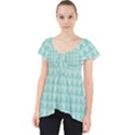 Mint Triangle shape pattern Lace Front Dolly Top View1