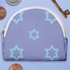 Star Christmas Night Seamlessly Horseshoe Style Canvas Pouch