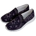 Fractal Mandala Circles Purple Men s Lightweight Slip Ons View2