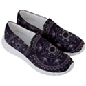 Fractal Mandala Circles Purple Men s Lightweight Slip Ons View3