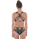 Fractal Colorful Pattern Design Criss Cross Bikini Set View2