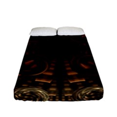 Fractal Circle Globes Geometric Fitted Sheet (full/ Double Size)