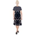 Fractal Aqua Silver Pattern Camis Fishtail Dress View2