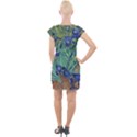 Antique Art Artwork Bloom Blooming Cap Sleeve Bodycon Dress View2