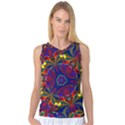 Kaleidoscope Pattern Ornament Women s Basketball Tank Top View1
