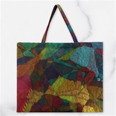 Background Color Template Abstract Zipper Large Tote Bag