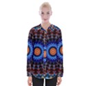 Rose Kaleidoscope Art Ornament Womens Long Sleeve Shirt View1