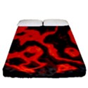 Lava Planet Space Universe Fire Fitted Sheet (Queen Size) View1