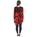 Lava Planet Space Universe Fire Long Sleeve Tunic  View2