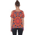 Art Abstract Background Pattern Cut Out Side Drop Tee View2