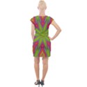 Abstract Art Abstract Background Cap Sleeve Bodycon Dress View2