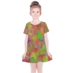 Easter Egg Colorful Texture Kids  Simple Cotton Dress