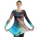 Background Art Abstract Watercolor Long Sleeve Tunic  View1