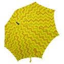 Yellow Background Abstract Hook Handle Umbrellas (Small) View2