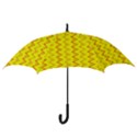 Yellow Background Abstract Hook Handle Umbrellas (Small) View3