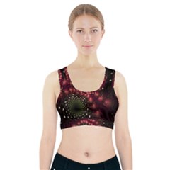Background Texture Pattern Art Sports Bra With Pocket