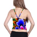 Fractal Background Pattern Color Spaghetti Strap Bra Top View2