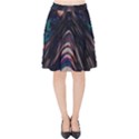 Pattern Texture Fractal Colorful Velvet High Waist Skirt View1