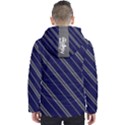 Blue/Gray Owl Men s Hooded Puffer Jacket View2