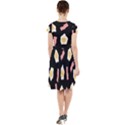 Bacon and Egg Pop Art Pattern Cap Sleeve Midi Dress View2