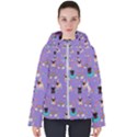 Pug Unicorns Women s Hooded Puffer Jacket View1