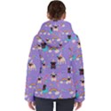 Pug Unicorns Women s Hooded Puffer Jacket View2