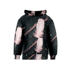Feather Magic Kids  Pullover Hoodie by WensdaiAmbrose
