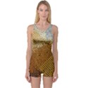 Color Colors Abstract Yellow Brown One Piece Boyleg Swimsuit View1
