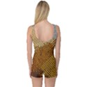 Color Colors Abstract Yellow Brown One Piece Boyleg Swimsuit View2