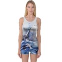 Art Painting Sea Storm Seagull One Piece Boyleg Swimsuit View1