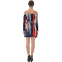 Art Modern Painting Background Off Shoulder Top with Skirt Set View2