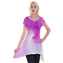 Abstract Spiral Pattern Background Short Sleeve Side Drop Tunic View1