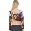 Street Architecture Building Long Sleeve Crop Top View2
