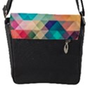 Texture Background Squares Tile Flap Closure Messenger Bag (S) View1