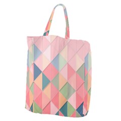 Background Geometric Triangle Giant Grocery Tote