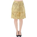 Vintage Map Background Paper Velvet High Waist Skirt View1