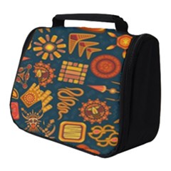 Pattern Background Ethnic Tribal Full Print Travel Pouch (small)