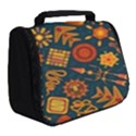 Pattern Background Ethnic Tribal Full Print Travel Pouch (Small) View2
